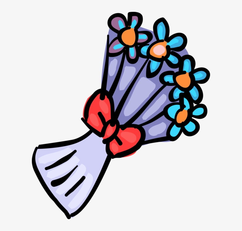 Vector Illustration Of Floral Bouquet Flowers With, transparent png #1924511