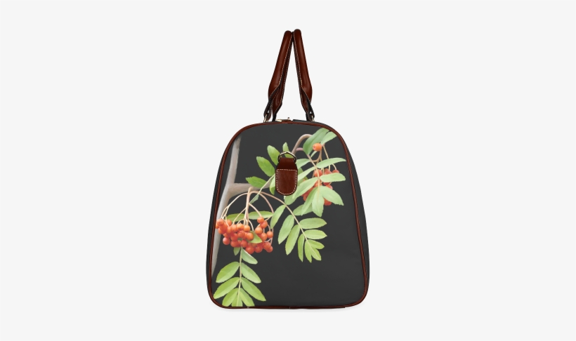Rowan Tree Watercolor Waterproof Travel Bag/small - Garment Bag, transparent png #1924763