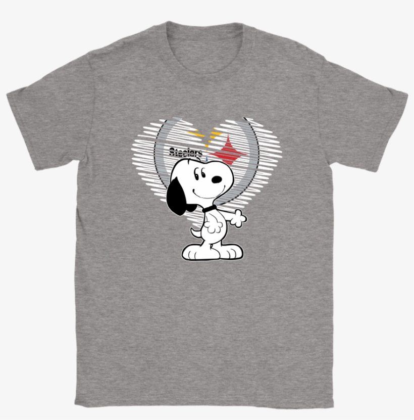 I Love Pittsburgh Steelers Snoopy In My Heart Nfl Shirts - Mercedes Logo T Shirt, transparent png #1924797