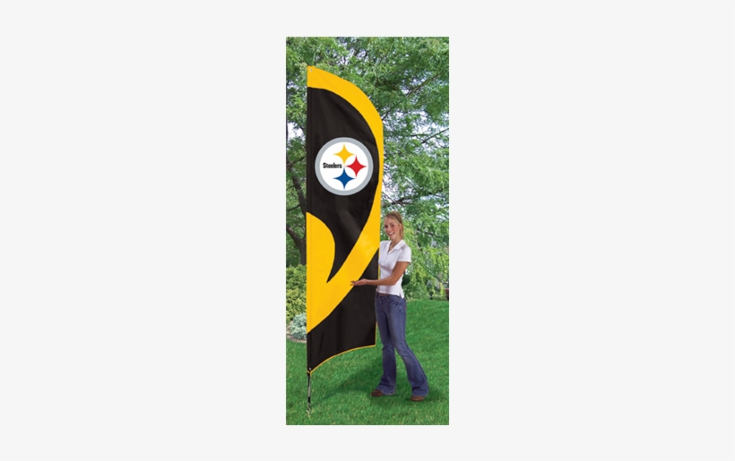 Pittsburgh Steelers Nfl Huge Vertical Indoor Outdoor - Feather Flag Notre Dame, transparent png #1924832