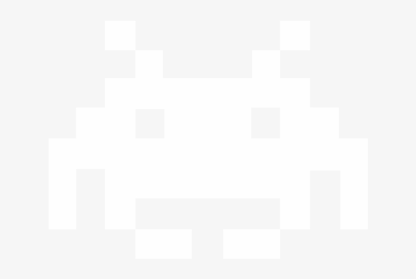 Crab Invader - Space Invaders Icon White, transparent png #1926067
