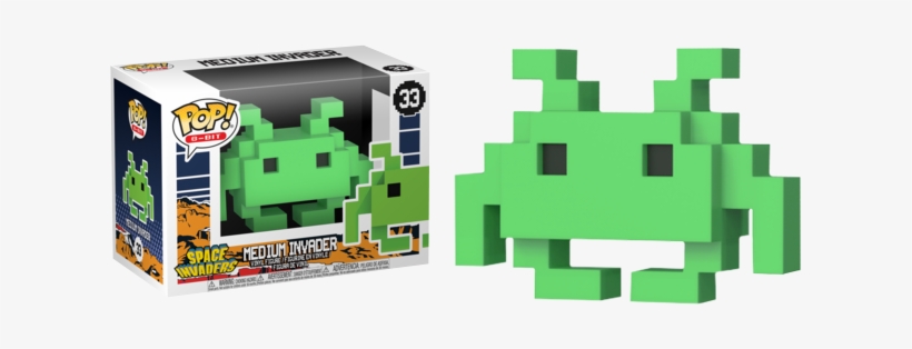 8-bit Pop Space Invaders Medium Invader Funko Pop Vinyl - Funko Pop Medium Invader, transparent png #1926111