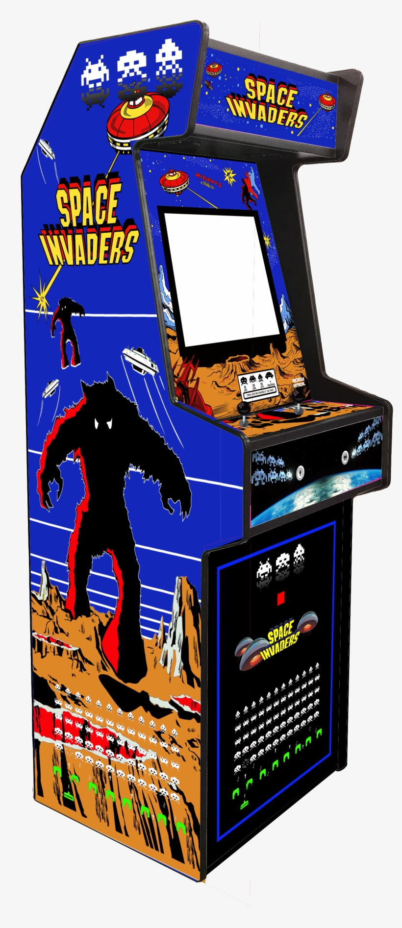Arcade Retroone Edición Space Invaders - Space Invaders Arcade Png, transparent png #1926135
