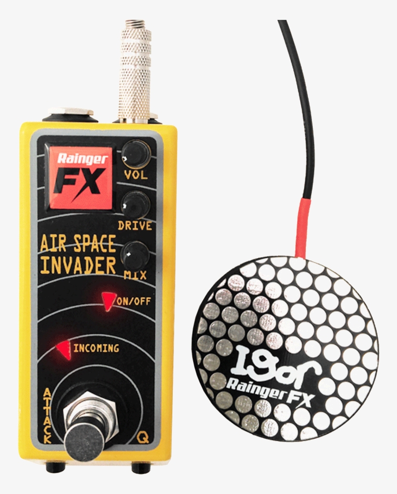 Rainger Fx Air Space Invader Overdrive Pedal - Rainger Fx Deep Space Pulsar Sidechainer Pedal, transparent png #1926361