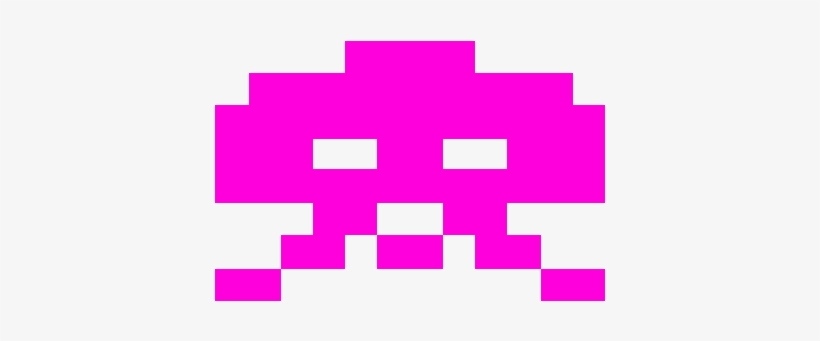 Aka, Large Invader - Space Invaders Pixel Grid, transparent png #1926447
