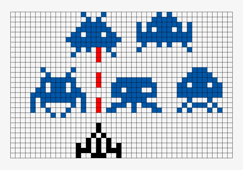 Space Invaders Pixel Art - Free Transparent PNG Download - PNGkey