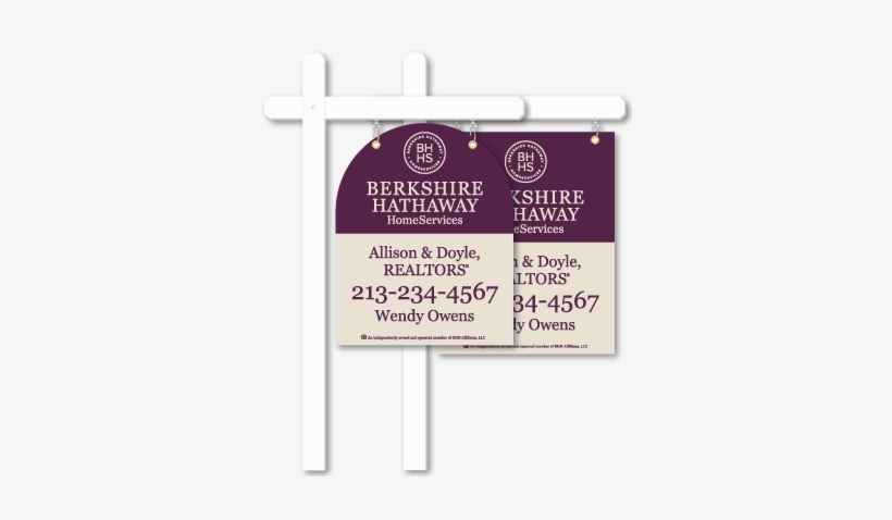 Aluminum Or Steel Swing Posts For Berkshire Hathaway - Berkshire Hathaway Home Services Sign, transparent png #1926743