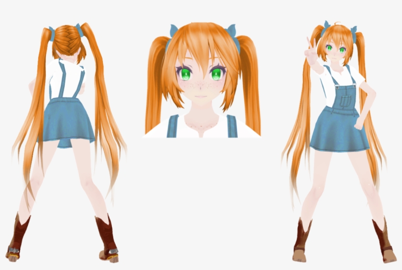 Mmd Tda Country Girl Miku Dl By Kittynekkyo-d98errh - Mikumikudance, transparent png #1926971