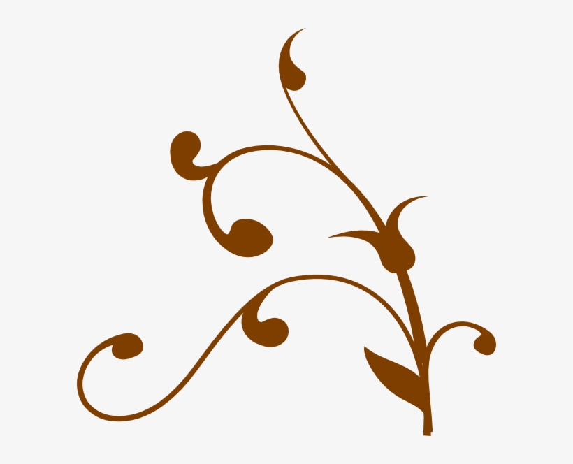 Brown Swirl Png - Tree Branch Clip Art, transparent png #1927022