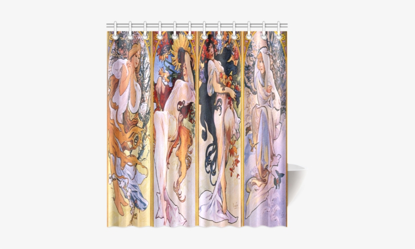 Katy Perry Dark Horse Alphonse Mucha Hot Sale Shower - Four Seasons Queen Duvet, transparent png #1927361