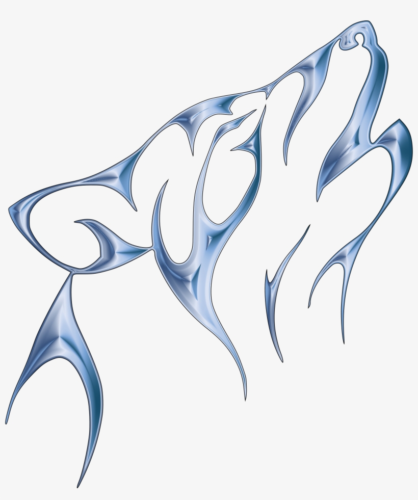 This Free Icons Png Design Of Cobalt Steel Tribal Wolf, transparent png #1927588
