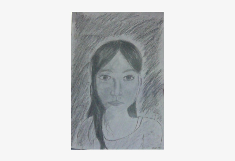 Drawing A Portrait Of My Self - Drawing, transparent png #1927655