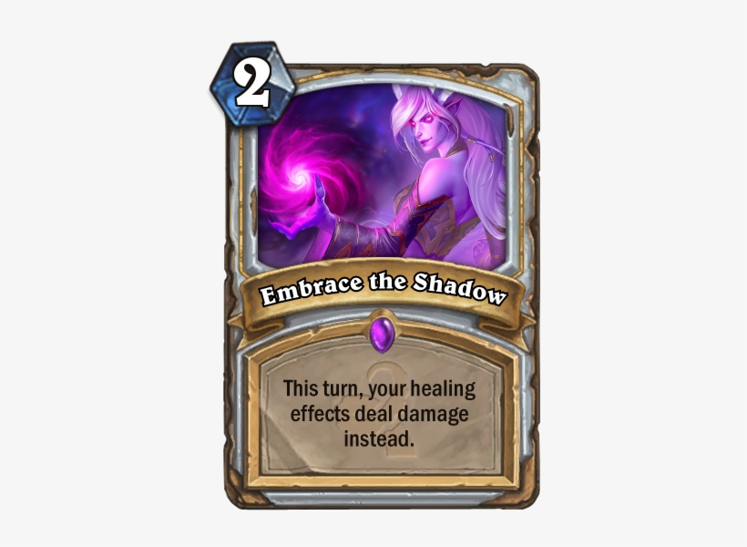 Embrace Shadows Hearthstone - Embrace The Shadow Priest, transparent png #1928684