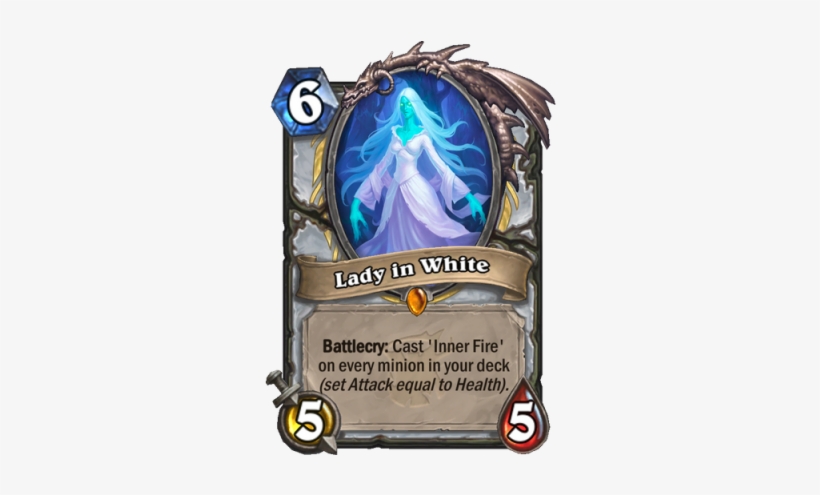 3 New Hearthstone Cards Poised To Be Overpowered And - Lady In White Priest, transparent png #1928895