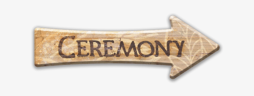 Directional Arrow With Customizable Phrase - Wood, transparent png #1929171