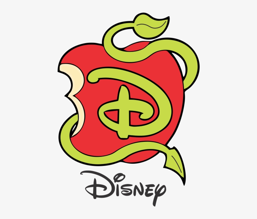 Logo Descendentes Disney Descendants - Descendants Apple, transparent png #1929262