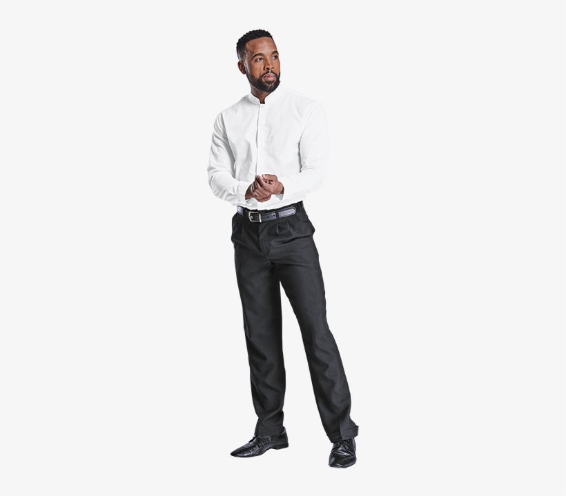 Mens Barista Lounge Long Sleeve Lo-bar - Standing, transparent png #1929286