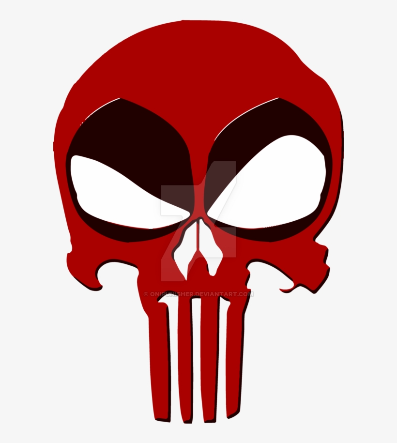 Deadpool Punisher Skull By Onipunisher On Deviant Deadpool Punisher Skull Free Transparent Png Download Pngkey