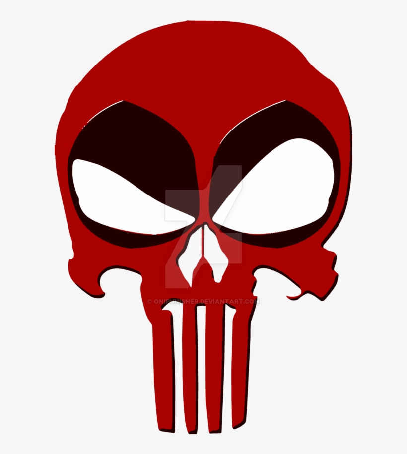 Deadpool Punisher Skull By Onipunisher On Deviant - Deadpool Punisher Skull, transparent png #1929288