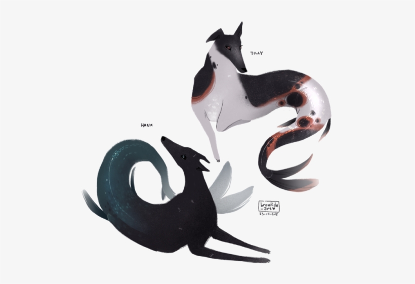 Mermaid Greyhounds Merhounds I've Been Wanting To Draw - Octopus, transparent png #1929378