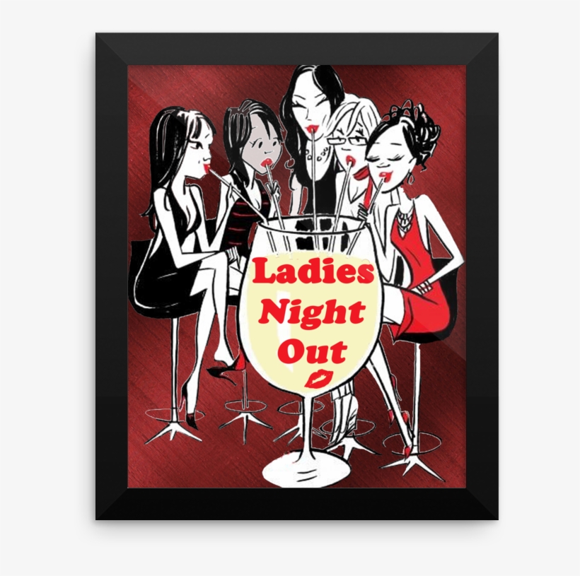 Ladies Night Out Framed Photo Paper Poster 2 Being - Ladies Night Out Collection, transparent png #1929398