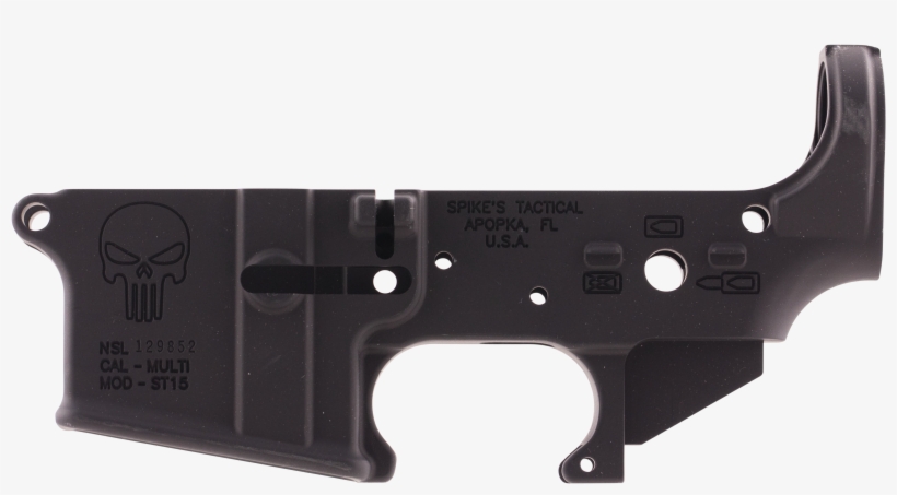 Spikes Stls015 Stripped Lower Punisher Ar 15 Multi - Aero Precision M4e1 Lower, transparent png #1929593