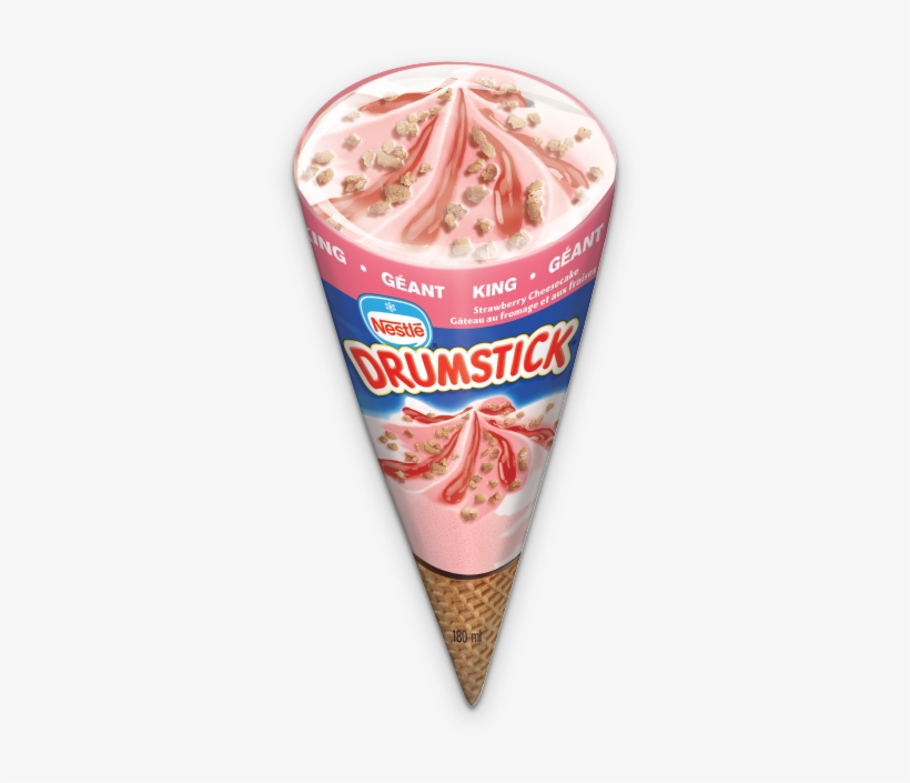 Drumstick Strawberry Cheesecake - Drumstick Ice Cream Cheesecake, transparent png #1930264