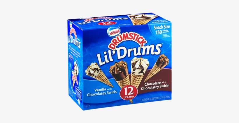 Nestlé Drumstick Lil' Drums Frozen Dairy Dessert Cones, transparent png #1930480