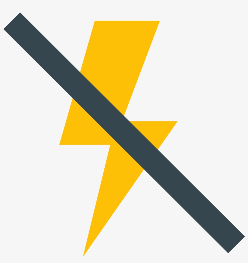 Flash Wyłączony Icon - Flash Off Icon Png, transparent png #1931131