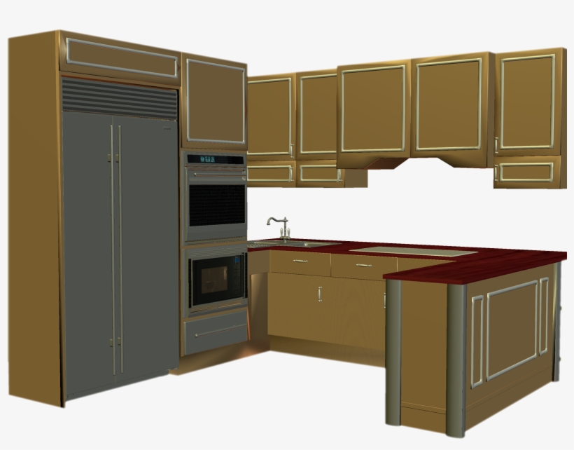 Graphic Free Stock Kitchen Counter - Countertop Clip Art, transparent png #1931376