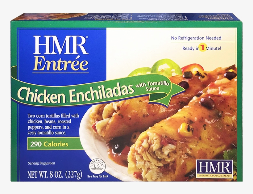 Chicken Enchiladas With Tomatillo Sauce - Hmr Turkey Chili Entrée, transparent png #1931736