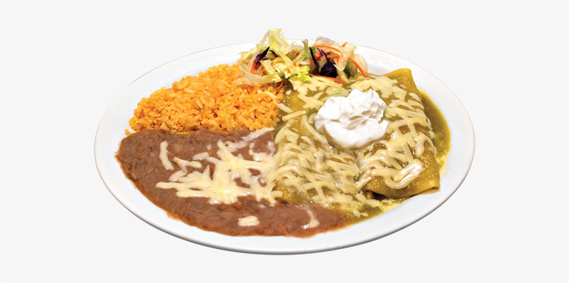 1 Two Green Sauce Enchiladas - Enchilada, transparent png #1931777