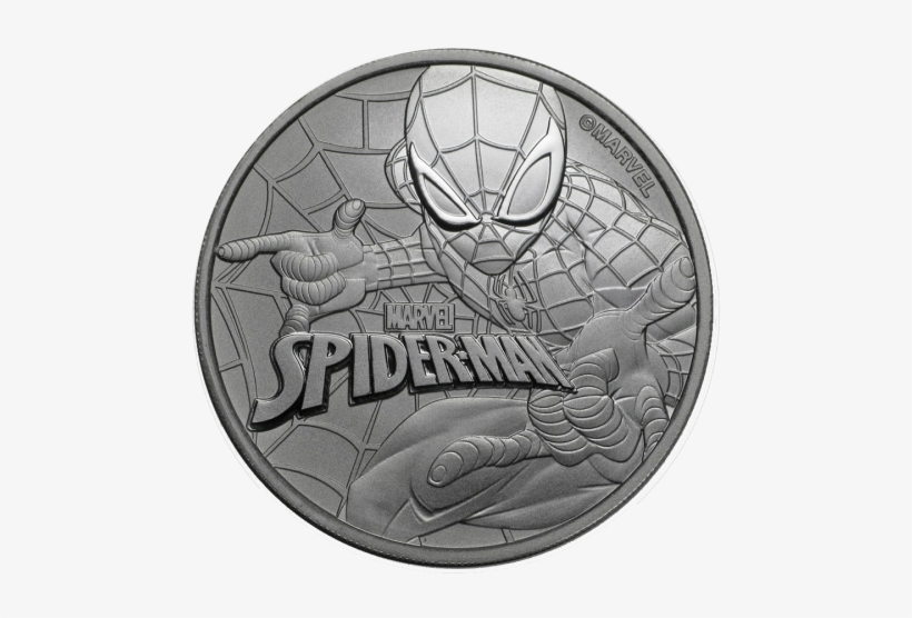 Marvel Comics Spider Man 1 Oz - Tuvalu Spider-man 1 Oz One Dollar Silver Coin Gem Bu, transparent png #1931859