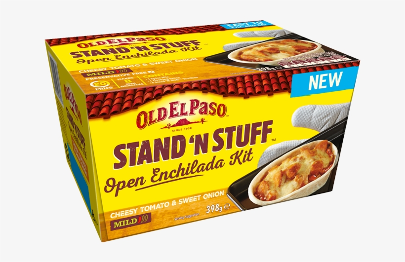 Stand 'n Stuff™ Enchilada Kit - Old El Paso Mexican Rice, Cheesy - 7.6 Oz Box, transparent png #1931880