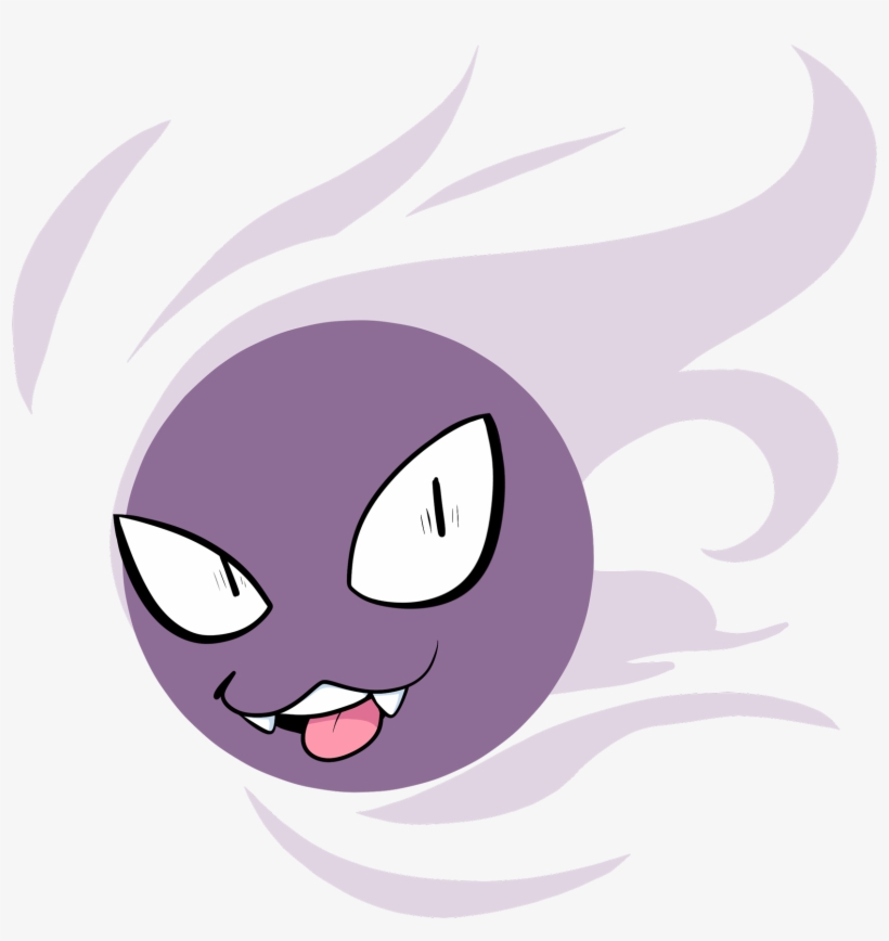 0 Replies 2 Retweets 2 Likes - Gastly, transparent png #1933548