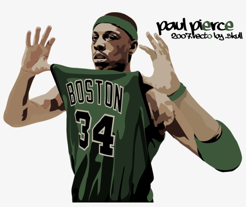 0 Replies 0 Retweets 5 Likes - Paul Pierce Basketball Brooklyn Usa Sport 32x24 Print, transparent png #1933760