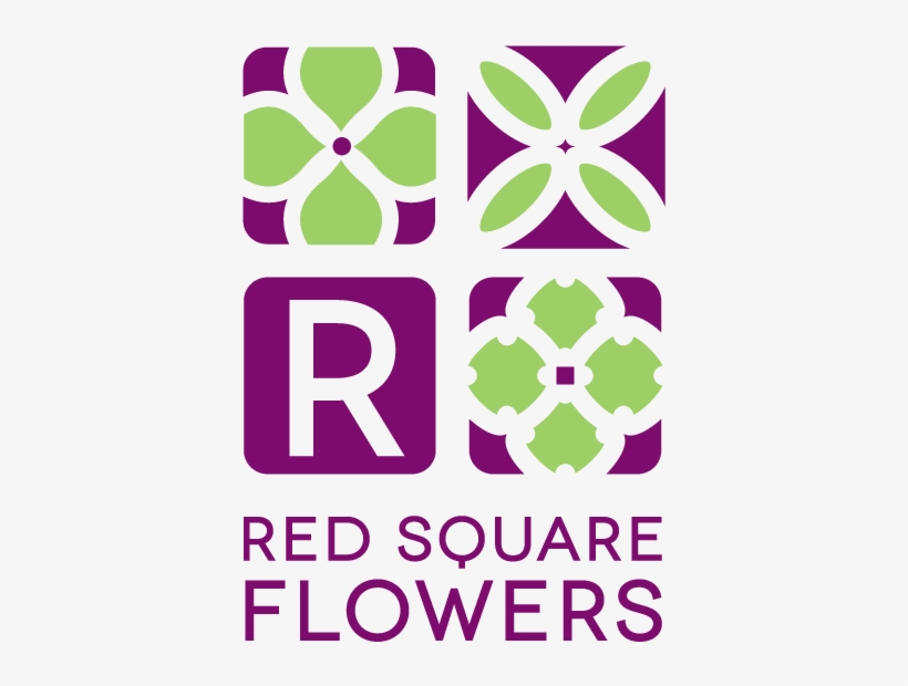 Red Square Flowers, transparent png #1933782