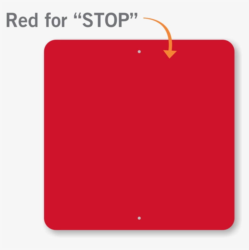 Red Color Plain Square Learn More - Stop Sign Red Color, transparent png #1933828