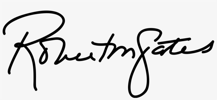 Fake Signature Png - Robert Gates Signature, transparent png #1934355