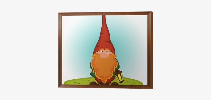 Gnome With A Red Beard - Vector Graphics, transparent png #1934590