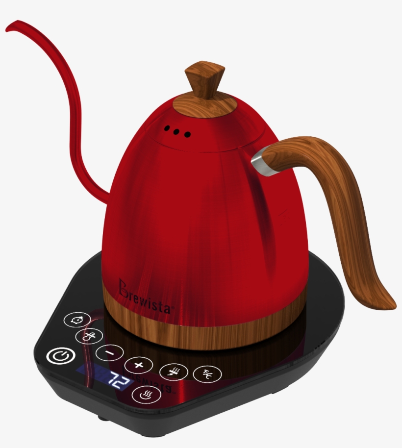 Brewista Artisan 600ml Gooseneck Variable Temperature - Brewista Artisan Gooseneck Variable Kettle Silver, transparent png #1934754