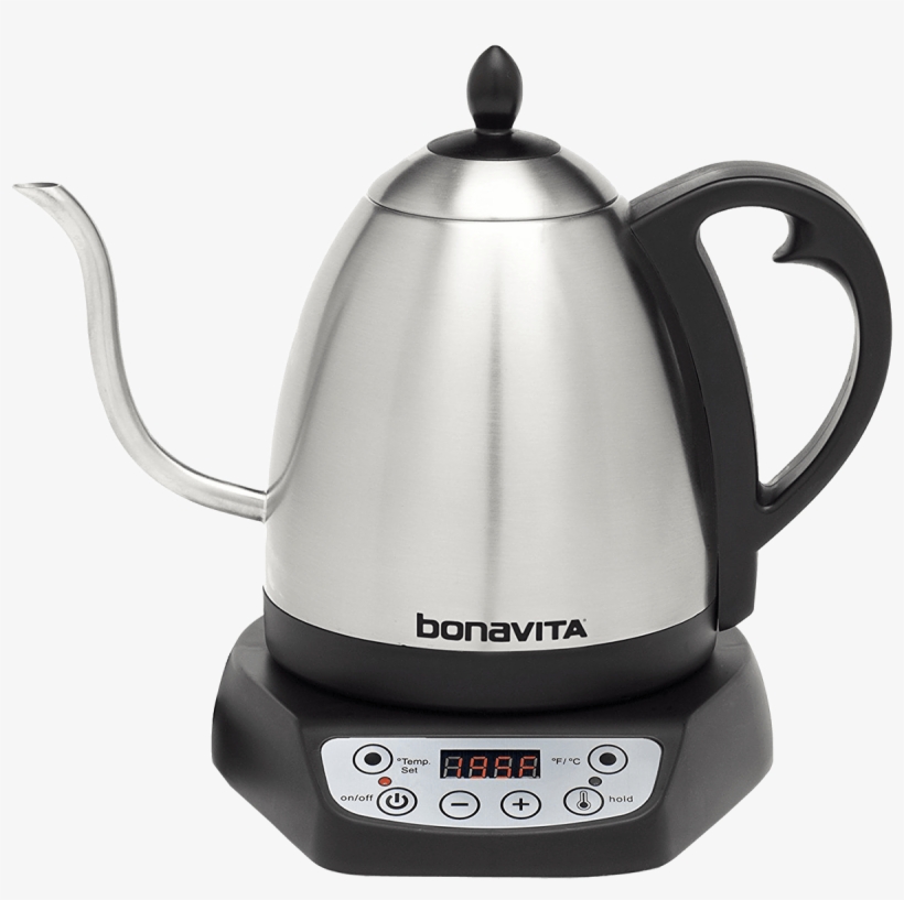 0l Variable Temperature Gooseneck Electric Kettle - Bonavita 1l Gooseneck Kettle Variable Temp, transparent png #1935287