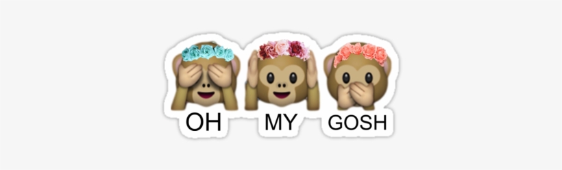 Tumblr Png Emoji Singe - Hear See Speak No Evil Emoji, transparent png #1935289