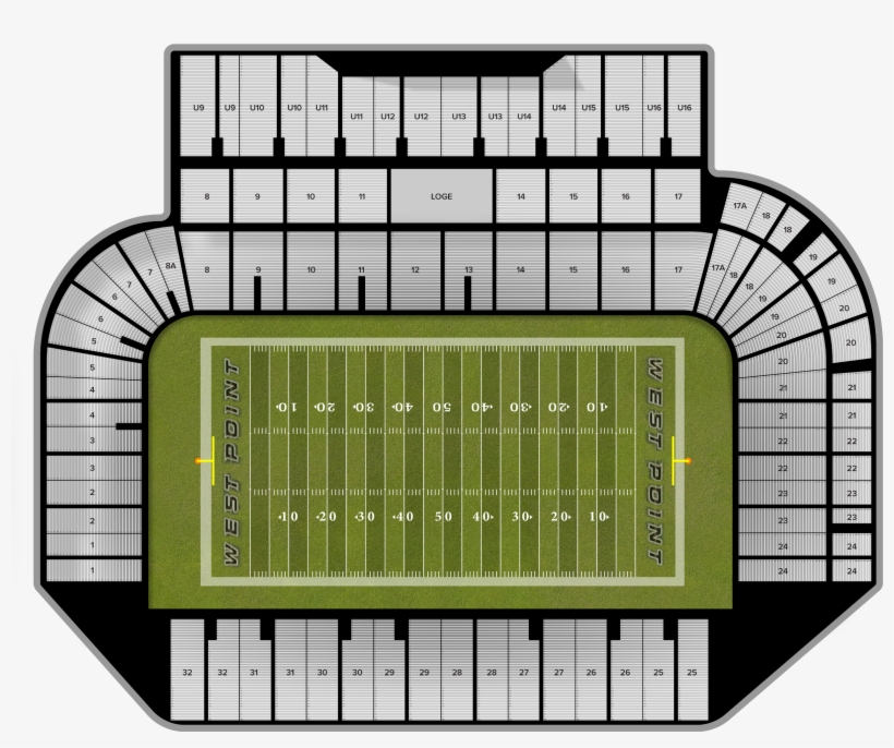 Army Michie Stadium Seating Chart Elcho Table Free Transpa Png Pngkey