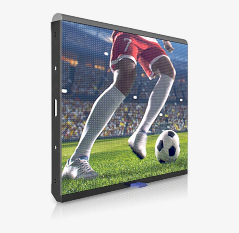 Led Stadium Tv Screen,soccer Football Stadium Perimeter - Led Display, transparent png #1935594