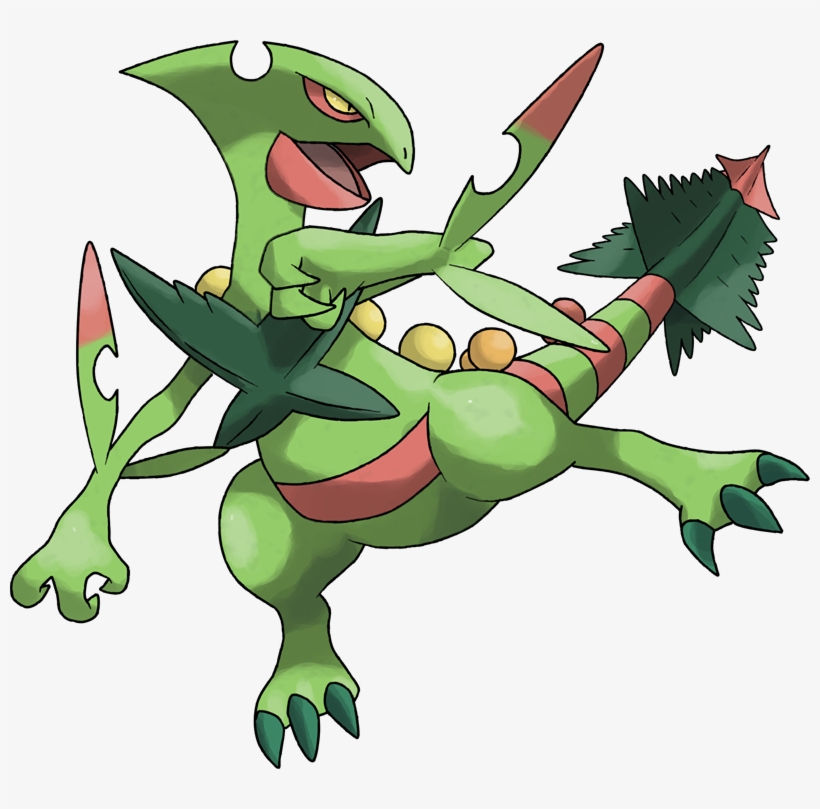 Mega Sceptile Pokédex - Mega Sceptile Pokemon, transparent png #1935649