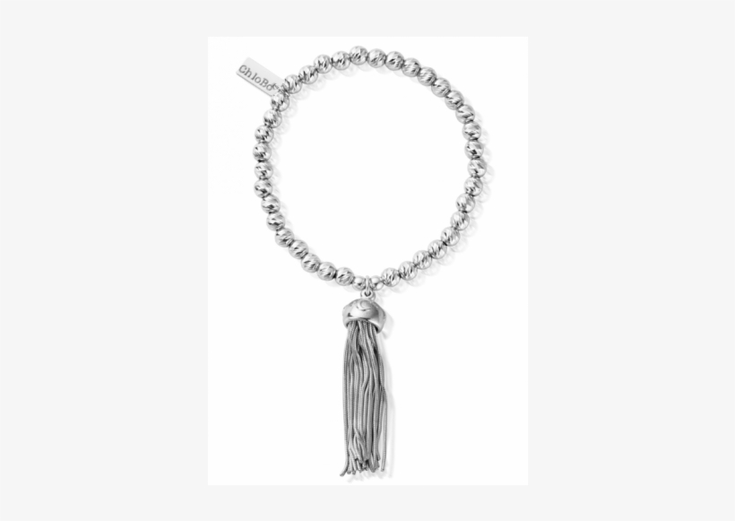 Chlobo Silver Sparkle Ball Tassel Bracelet - Chlobo Bracelet, transparent png #1935748