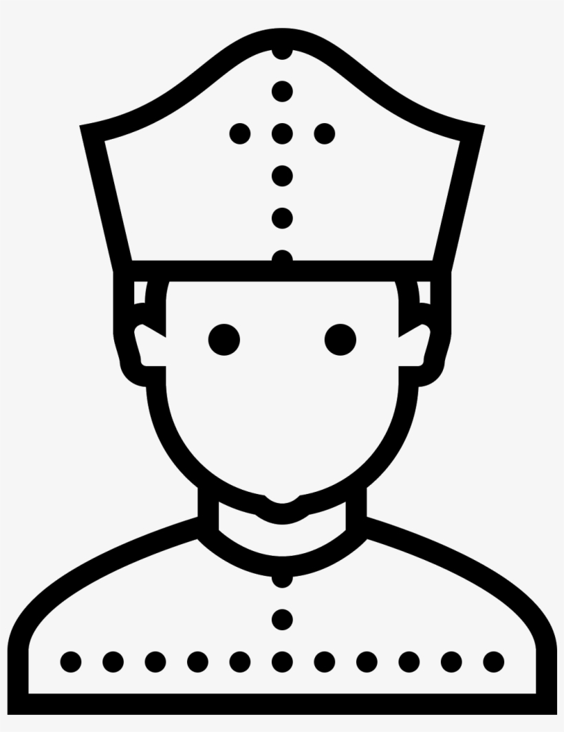 The Pope Icon - Business Man Line Icon, transparent png #1936101