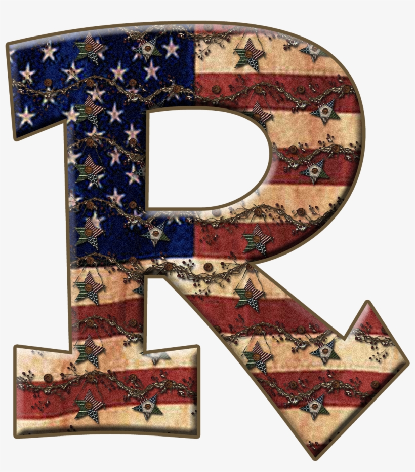 Flag Letter R By María José Argüeso - R Word Image Flag, transparent png #1936792