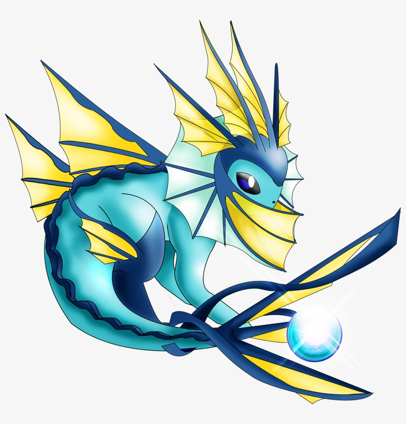 Shiny Mega Vaporeon Pokédex - Imagenes De Mega Vaporeon, transparent png #1936860